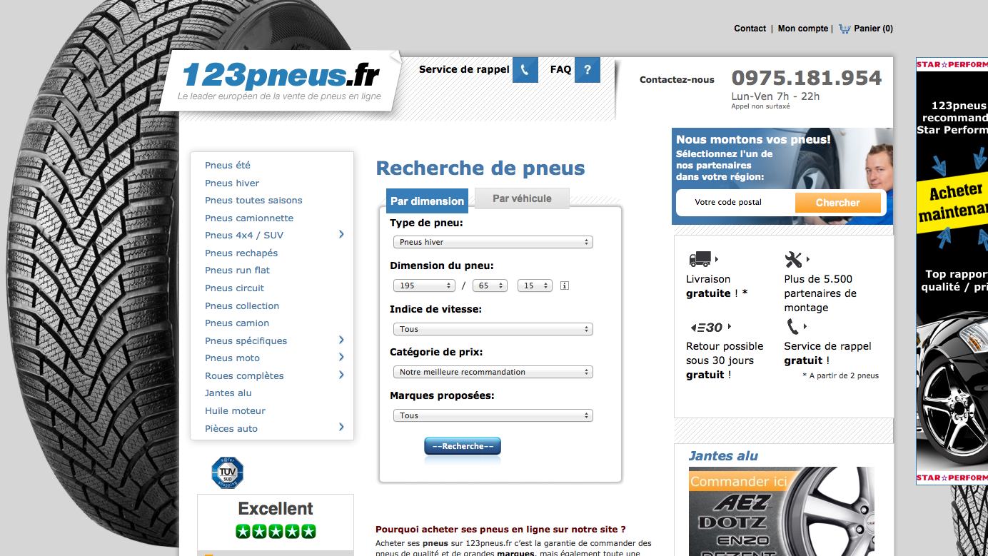 Capture d'écran 123 pneus